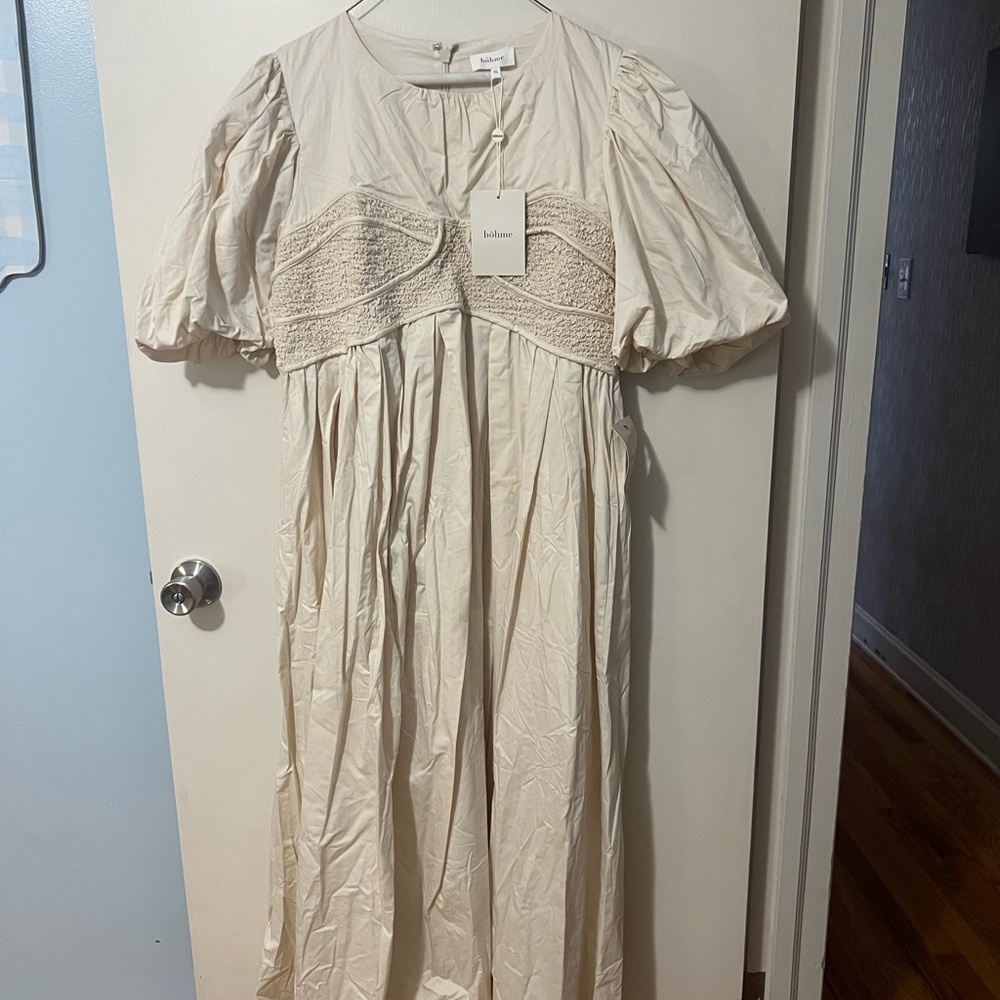 Bohme Cream Puff Sleeve Maxi Dress